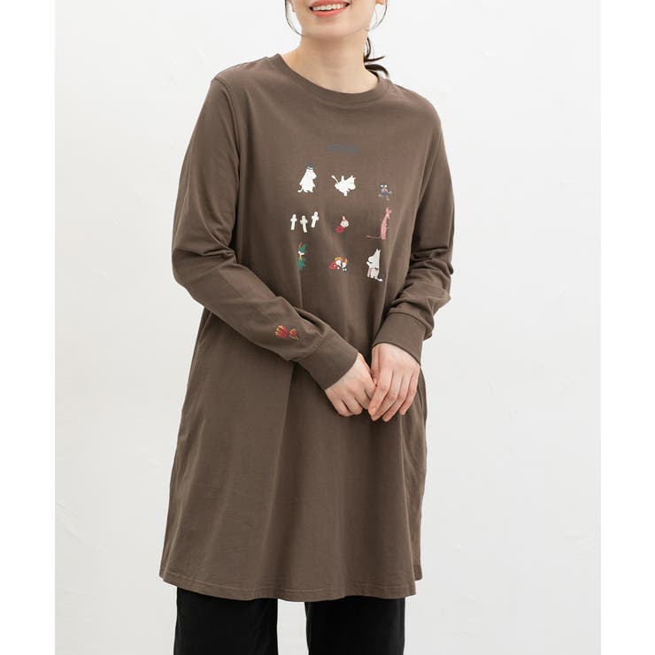 モカ | ワンピース 長袖 ひざ丈 | Honeys