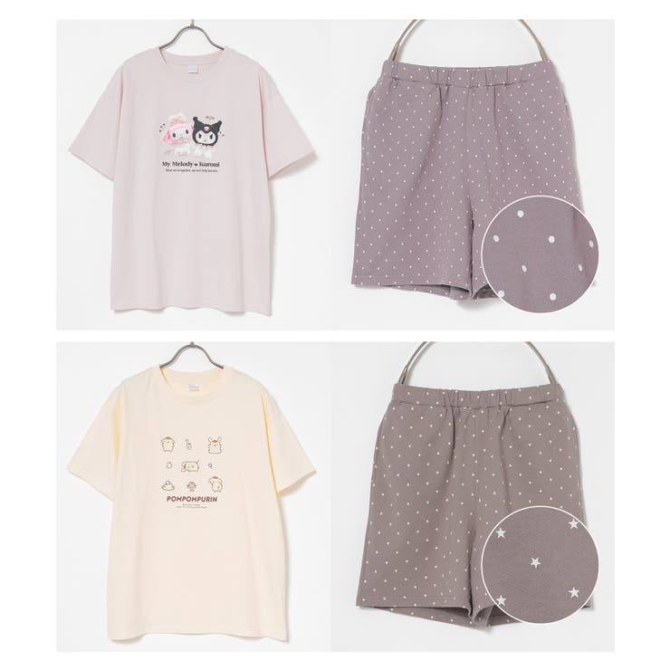 ルームウェア 部屋着 サンリオキャラクターズ | Honeys | 詳細画像17 