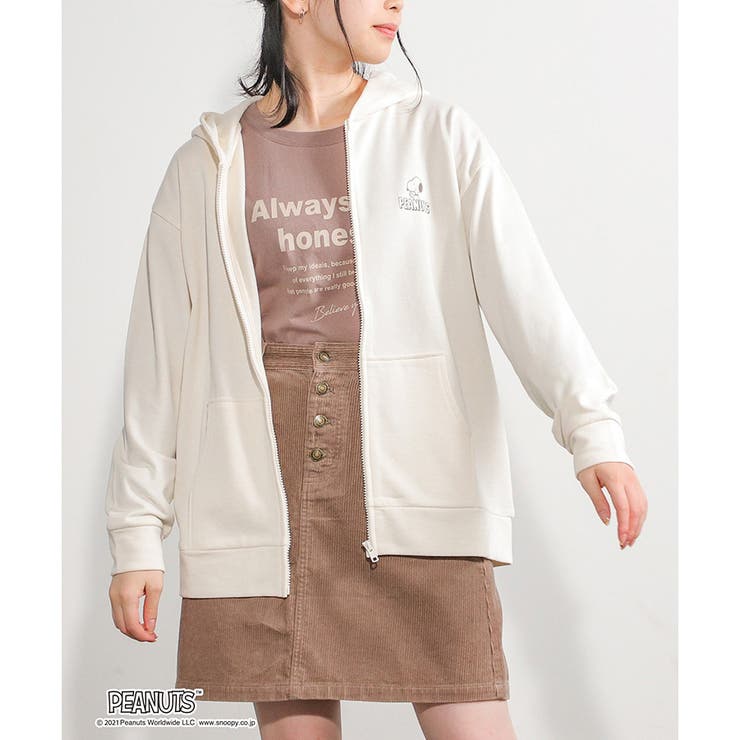 トップス ジップパーカー 長袖 品番 Hnsw Honeys ハニーズ のレディースファッション通販 Shoplist ショップリスト