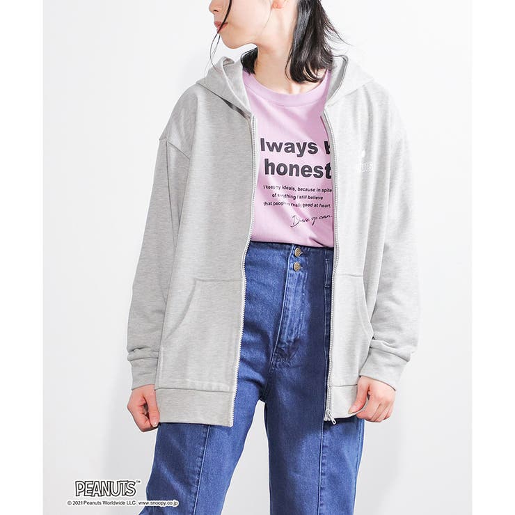 トップス ジップパーカー 長袖 品番 Hnsw Honeys ハニーズ のレディースファッション通販 Shoplist ショップリスト