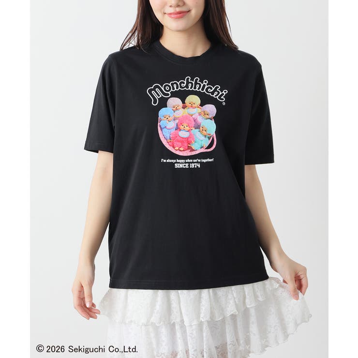 ブラック | トップス Tシャツ 半袖Tシャツ | Honeys