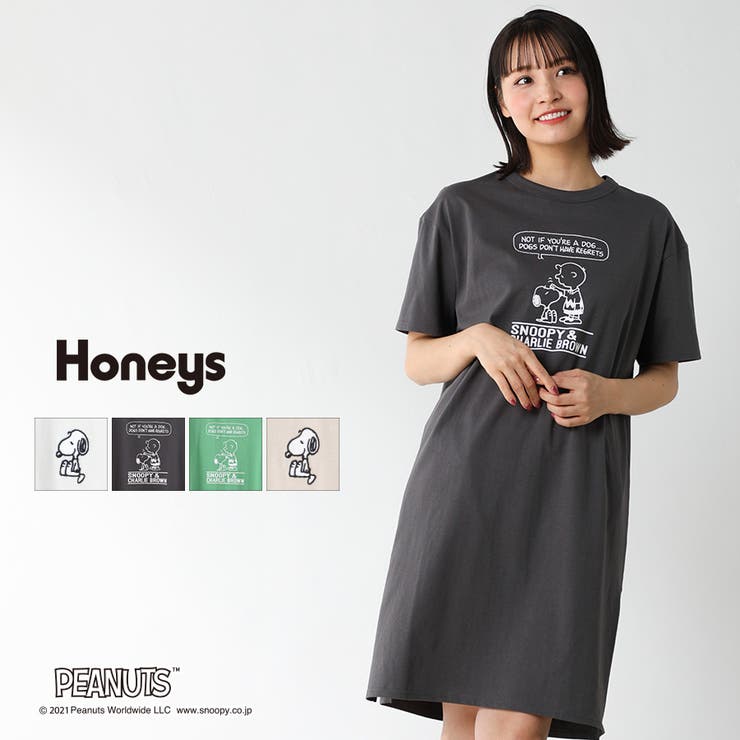ワンピース Tシャツワンピース 半袖 品番 Hnsw Honeys ハニーズ のレディースファッション通販 Shoplist ショップリスト