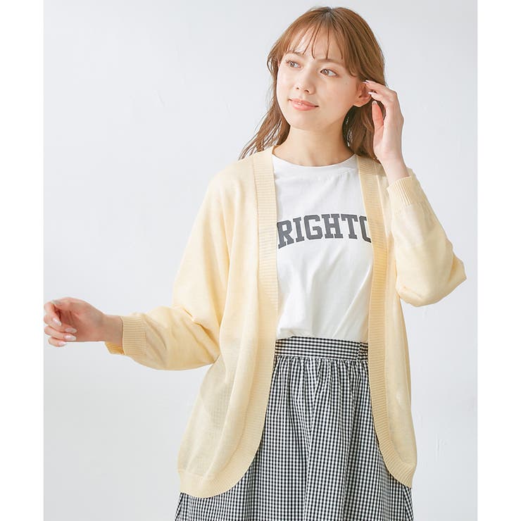 トップス カーディガン 8分袖[品番：HNSW0005252]｜Honeys（ハニーズ