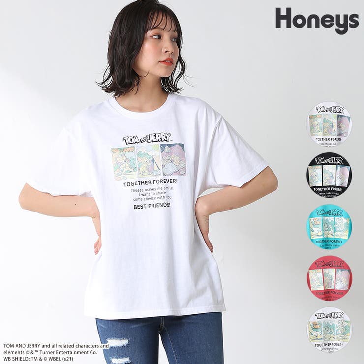 トップス Tシャツ 半袖 品番 Hnsw Honeys ハニーズ のレディースファッション通販 Shoplist ショップリスト