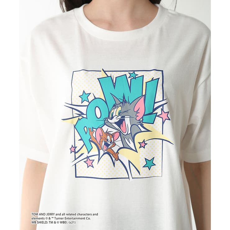 トップス Tシャツ半袖 イラスト プリント 品番 Hnsw Honeys ハニーズ のレディースファッション通販 Shoplist ショップリスト