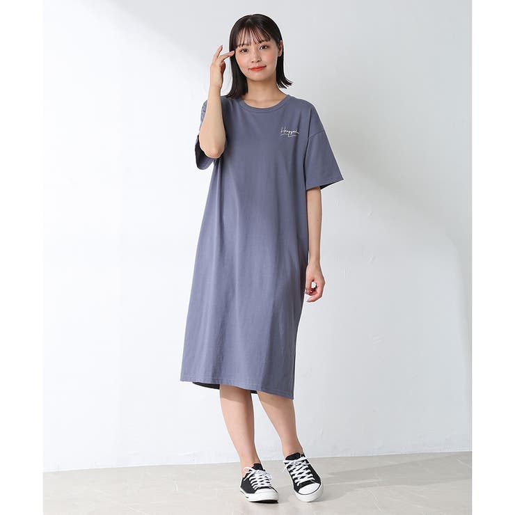 ワンピース Tシャツワンピ 半袖 品番 Hnsw Honeys ハニーズ のレディースファッション通販 Shoplist ショップリスト