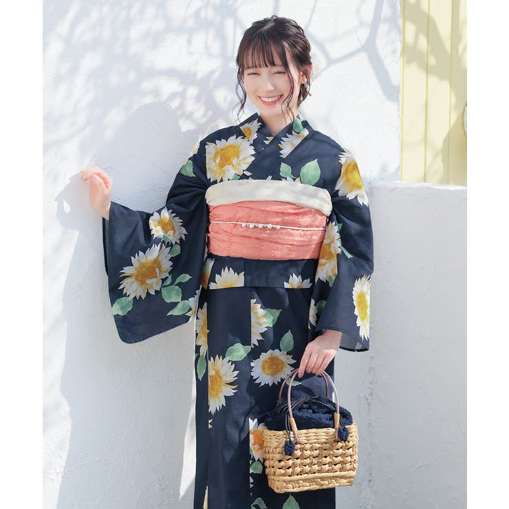 コン花柄 | 浴衣 ゆかた 2026浴衣 | Honeys