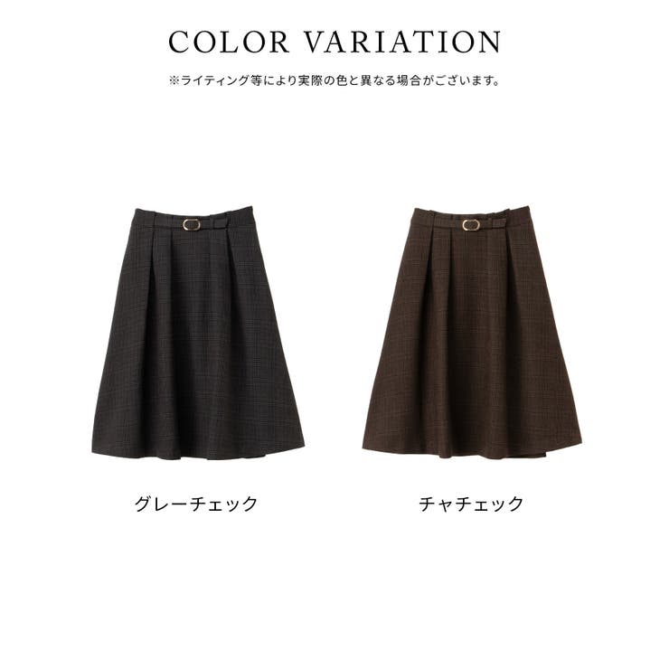ボトムス スカート ひざ丈 | Honeys | 詳細画像8 