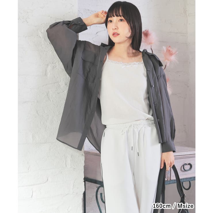 トップス シアーシャツ シャツ | Honeys | 詳細画像5 