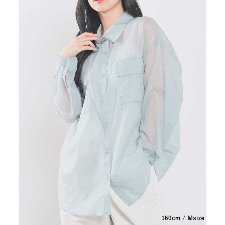 トップス シアーシャツ シャツ | Honeys | 詳細画像8 