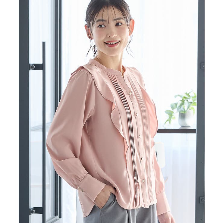 ピンク | 【WEB限定】トップス ブラウス 長袖 | Honeys