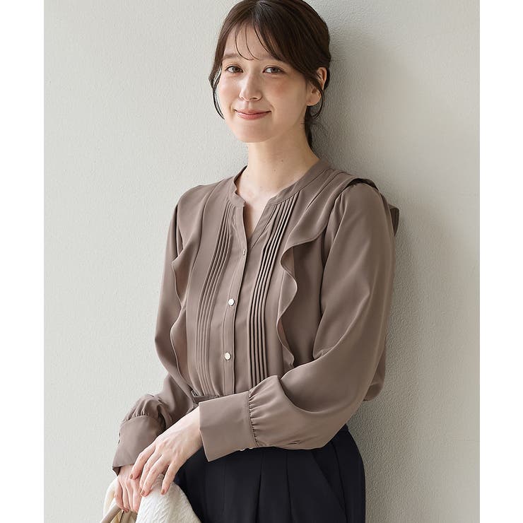 モカ | 【WEB限定】トップス ブラウス 長袖 | Honeys