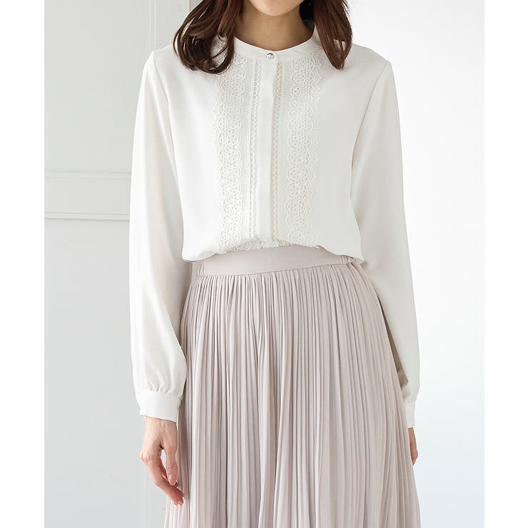 アイボリー | トップス ブラウス 長袖 | Honeys