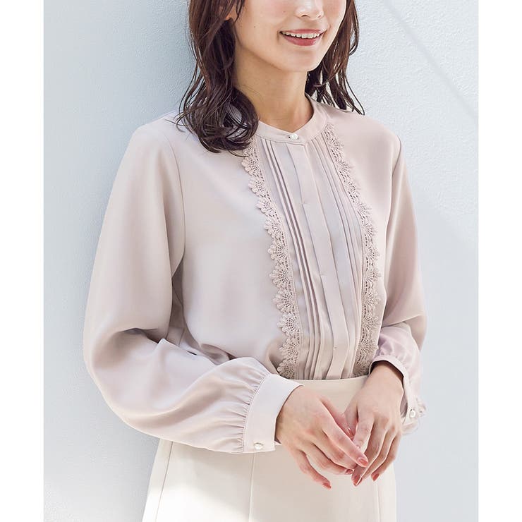 グレージュ | トップス ブラウス 長袖 | Honeys