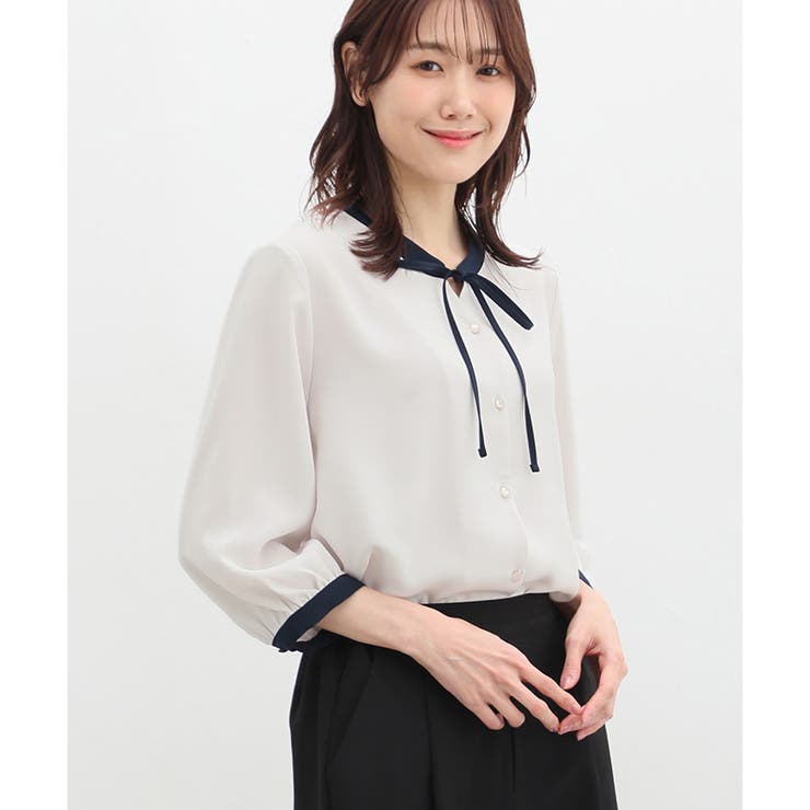 買い誠実 トップス ブラウス 7分袖[品番：HNSW0008762]｜Honeys（ハニーズ トップス