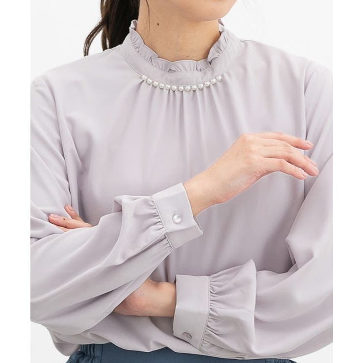 ピンクグレー | トップス ブラウス 長袖 | Honeys