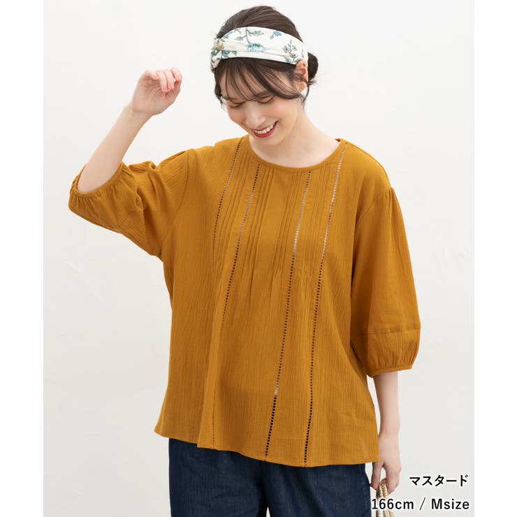 トップス ブラウス ピンタック | Honeys | 詳細画像11 