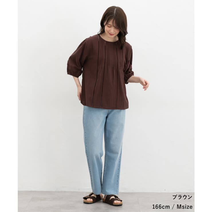 トップス ブラウス ピンタック | Honeys | 詳細画像12 