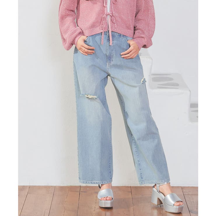 ユーズド薄ブルー | ボトムス パンツ デニム | Honeys