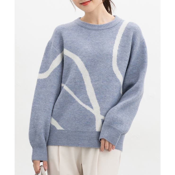 スモーキーブルー | トップス ニット セーター | Honeys