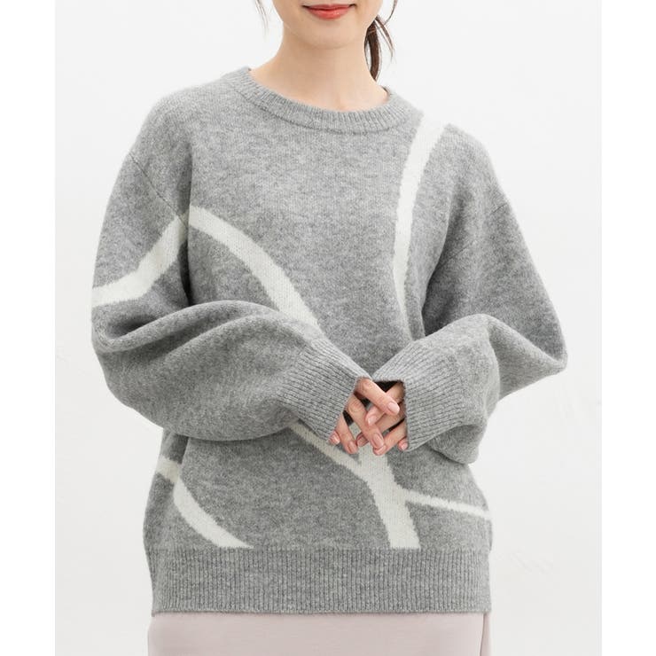 杢グレー | トップス ニット セーター | Honeys