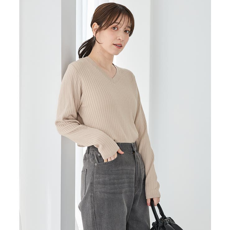 ベージュ | トップス ニット セーター | Honeys