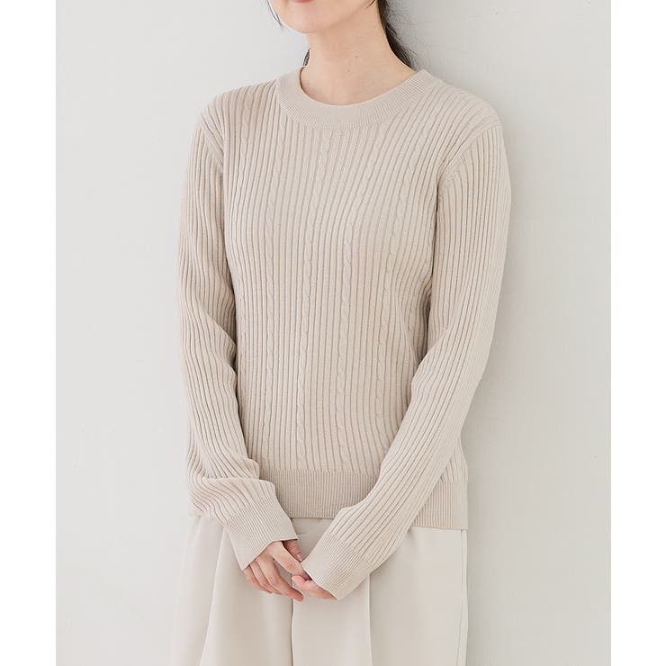 ライトベージュ | トップス ニット セーター | Honeys