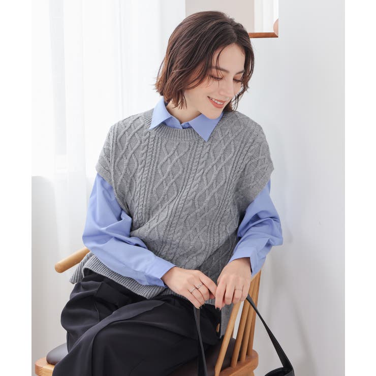 トップス ベスト ジレ | Honeys | 詳細画像8 