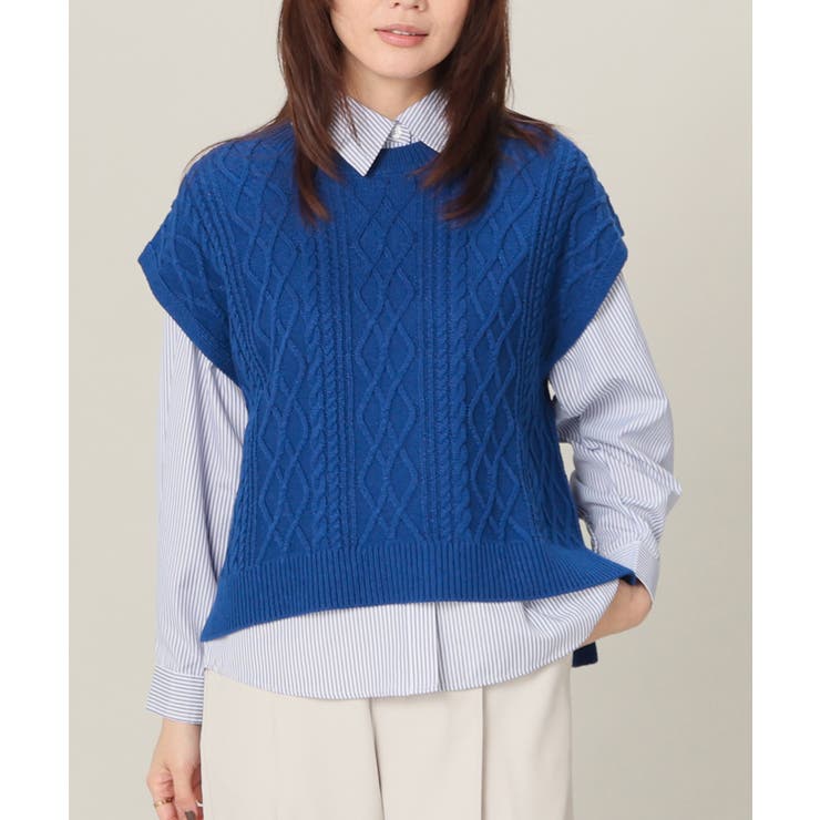 ブルー | トップス ベスト ジレ | Honeys