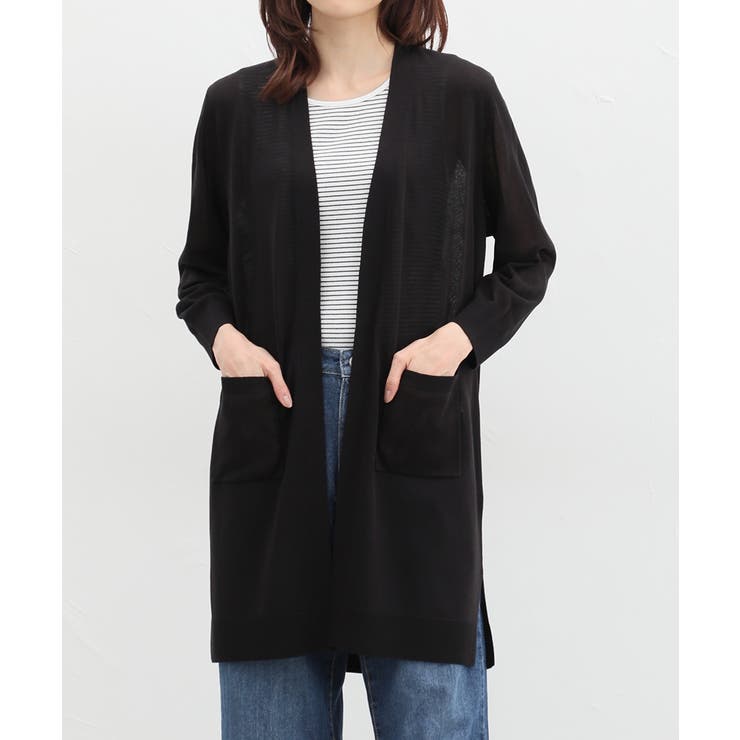 ブラック | トップス カーディガン トッパーカーデ | Honeys