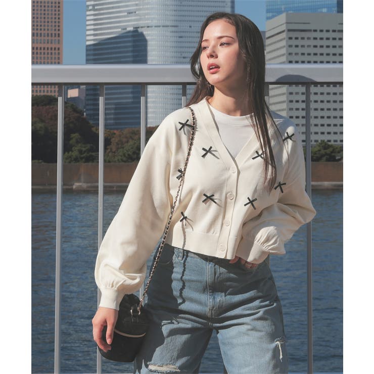 トップス カーディガン 長袖 | Honeys | 詳細画像4 