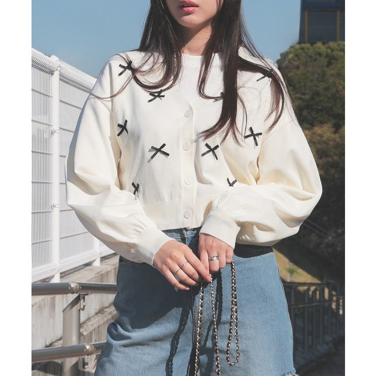 アイボリー | トップス カーディガン 長袖 | Honeys