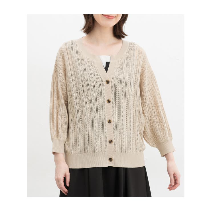 【ハニーズ】トップス カーディガン 透かし編カーデ | Honeys | 詳細画像12 