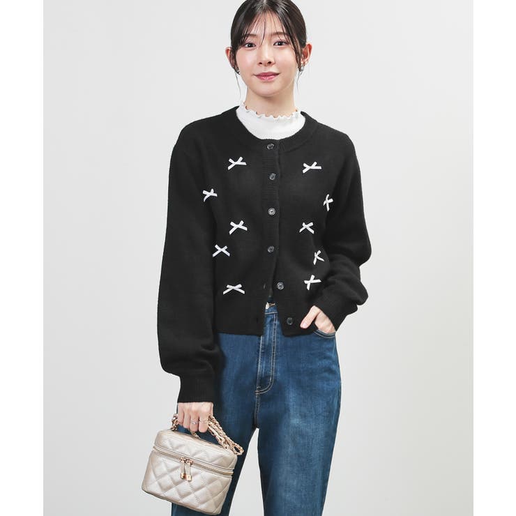 トップス カーディガン 長袖 | Honeys | 詳細画像8 