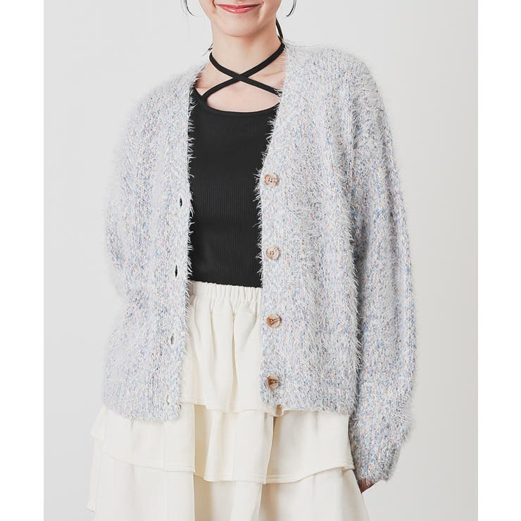 サックスＭｉｘ | トップス カーディガン 長袖 | Honeys