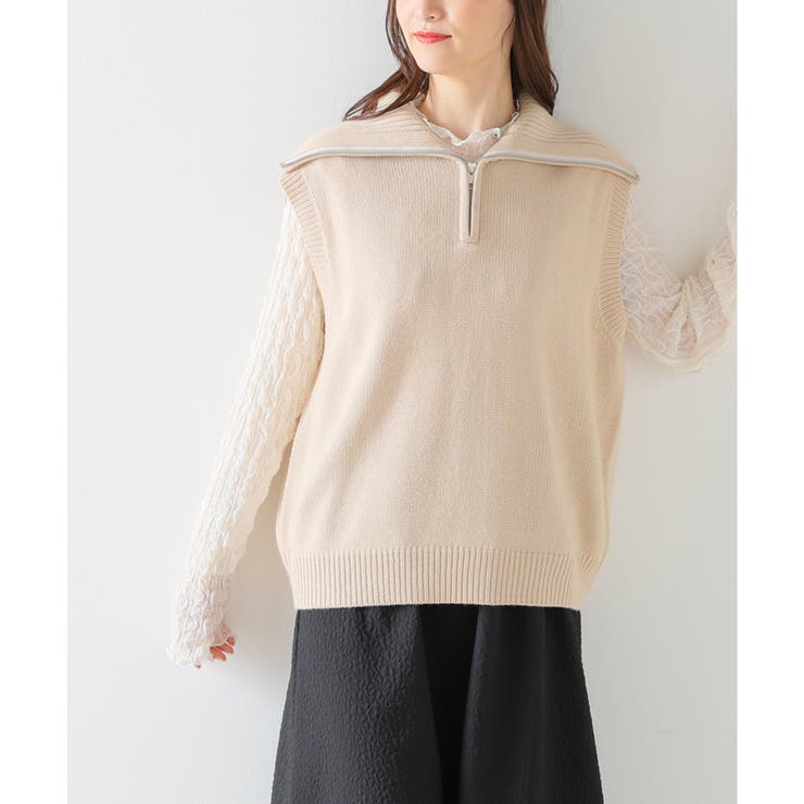 トップス ベスト ハイネック | Honeys | 詳細画像11 