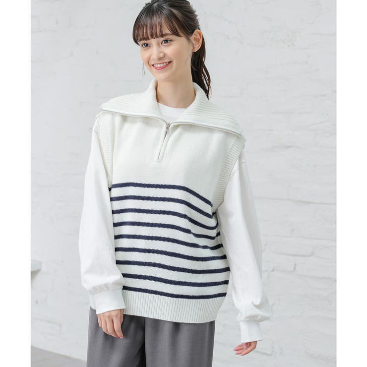 トップス ベスト ハイネック | Honeys | 詳細画像16 