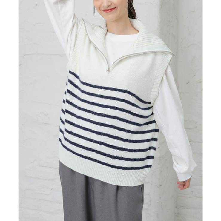 トップス ベスト ハイネック | Honeys | 詳細画像17 