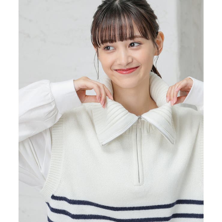 トップス ベスト ハイネック | Honeys | 詳細画像22 