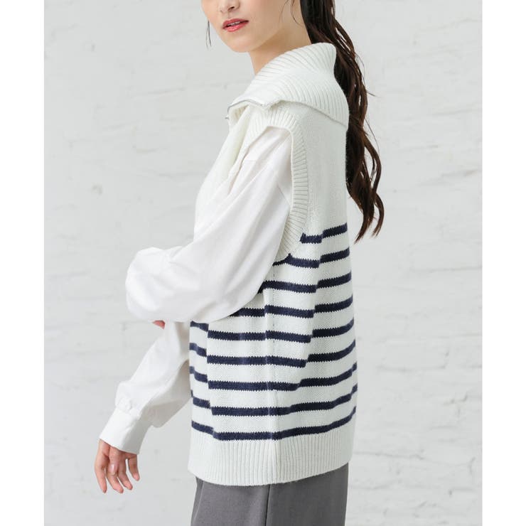 トップス ベスト ハイネック | Honeys | 詳細画像34 