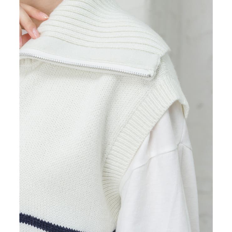 トップス ベスト ハイネック | Honeys | 詳細画像37 