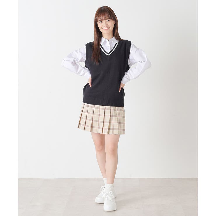 ベスト レディース 制服[品番：HNSW0008496]｜Honeys（ハニーズ）のレディースファッション通販｜SHOPLIST（ショップリスト）