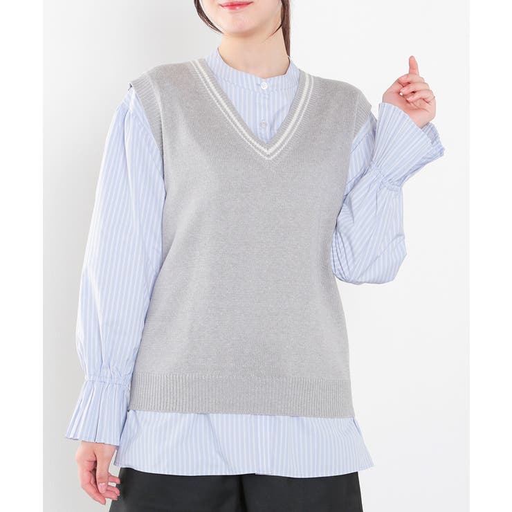 杢グレー | トップス ニット セーター | Honeys