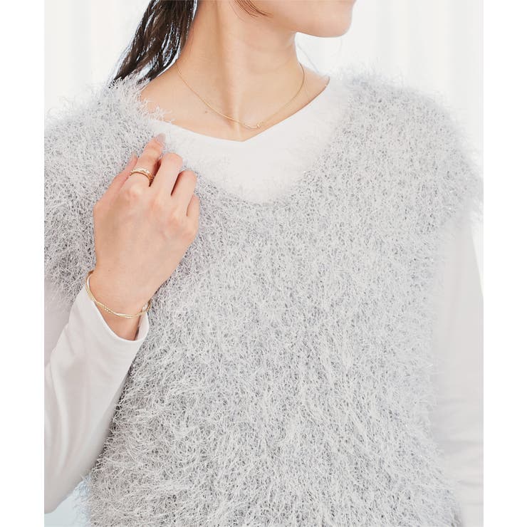 トップス ベスト ニット | Honeys | 詳細画像12 