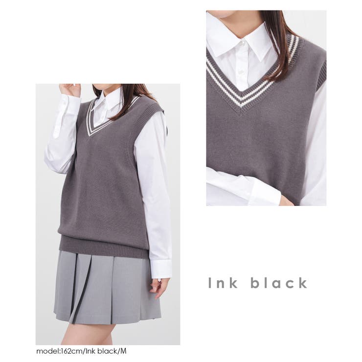 トップス ベスト ニット | Honeys | 詳細画像15 