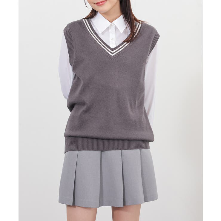 スミクロ | トップス ベスト ニット | Honeys