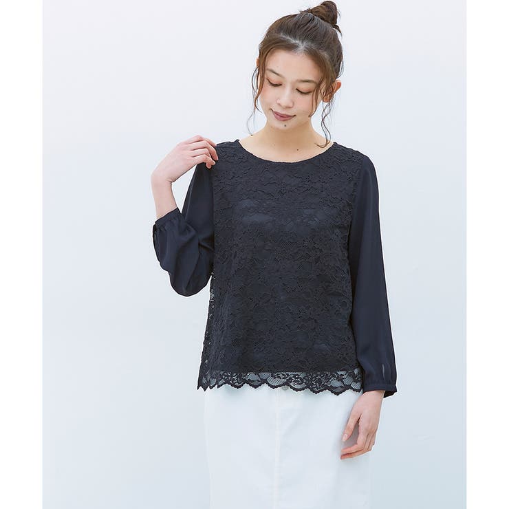 トップス ブラウス 長袖 | Honeys | 詳細画像8 