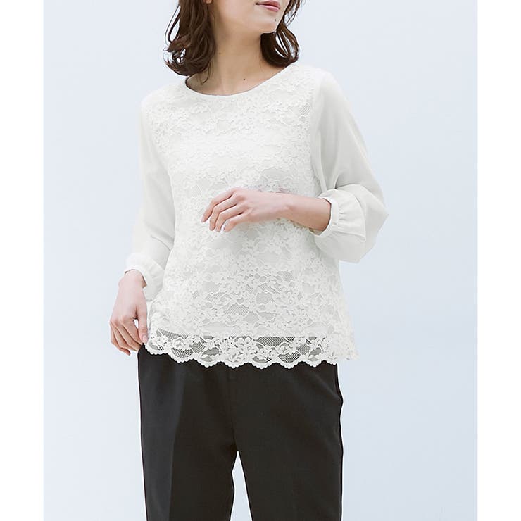 トップス ブラウス 長袖 | Honeys | 詳細画像3 