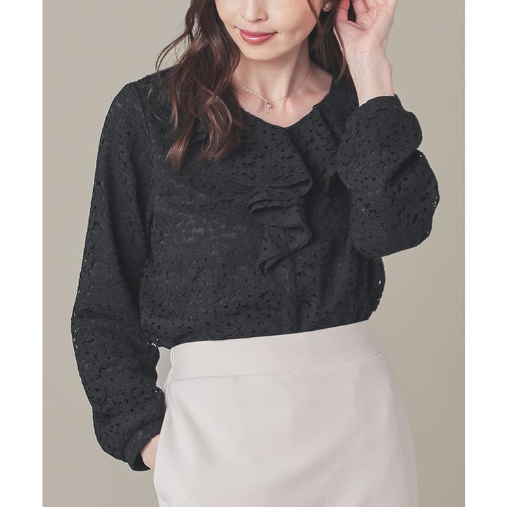 ブラック | トップス カットソー 長袖 | Honeys