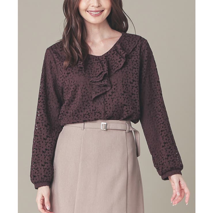 ブラウン | トップス カットソー 長袖 | Honeys